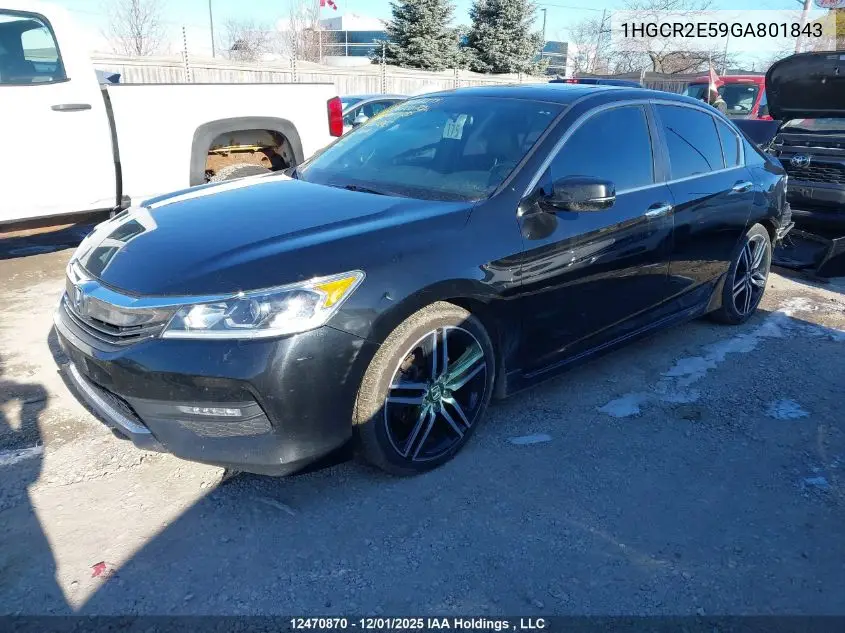 1HGCR2E59GA801843 2016 Honda Accord Sport
