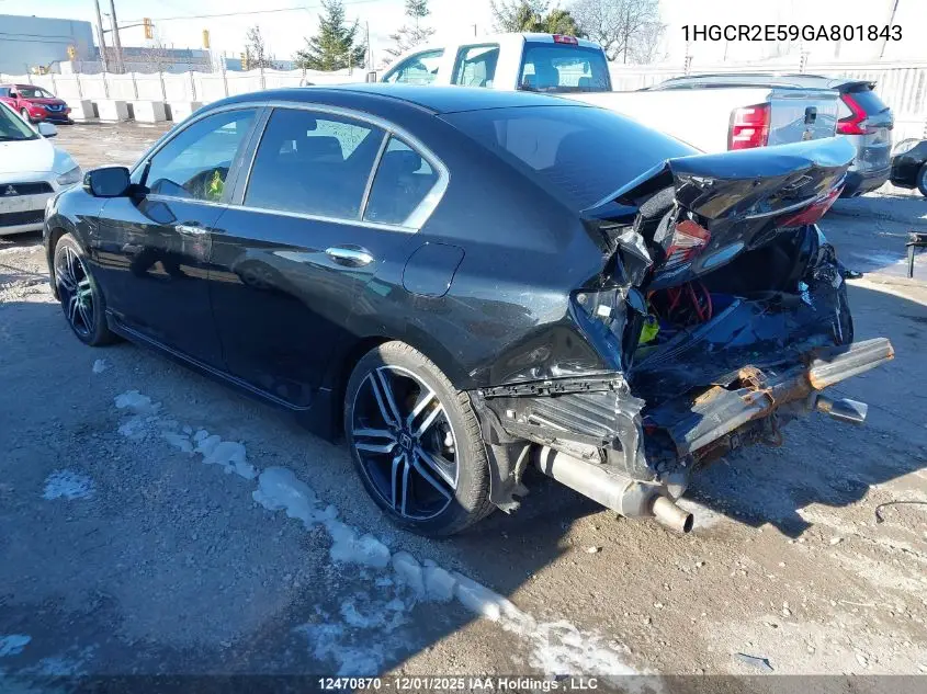 1HGCR2E59GA801843 2016 Honda Accord Sport