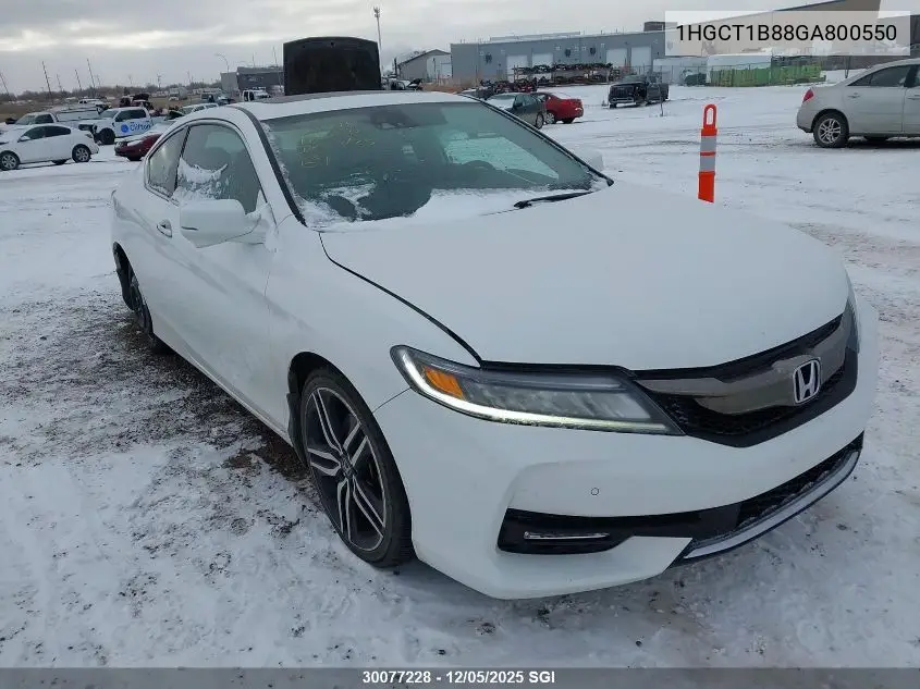1HGCT1B88GA800550 2016 Honda Accord Exl