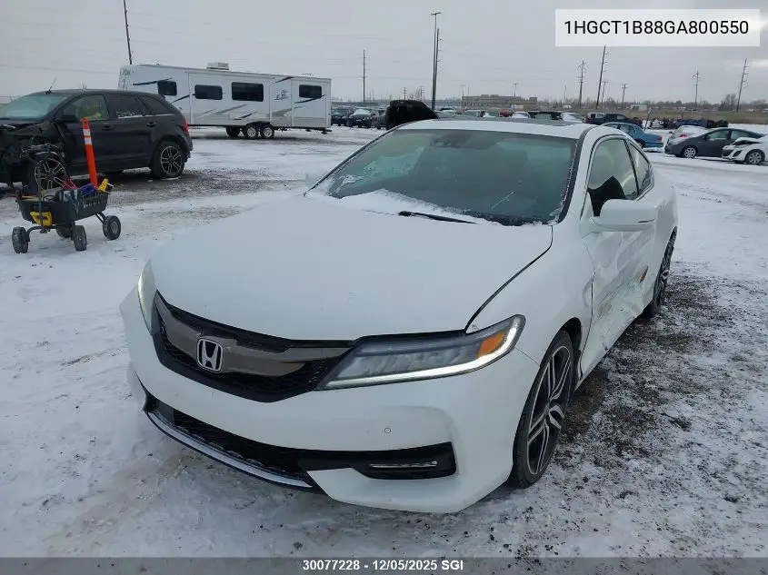 1HGCT1B88GA800550 2016 Honda Accord Exl