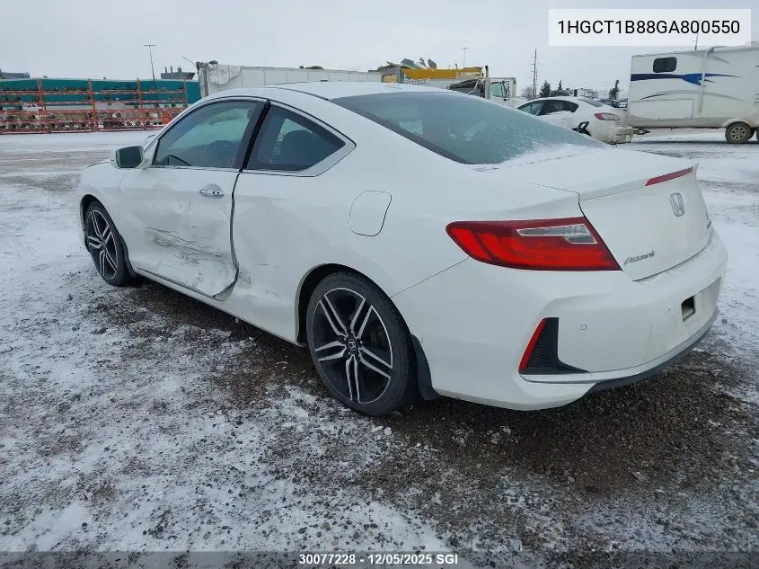 1HGCT1B88GA800550 2016 Honda Accord Exl
