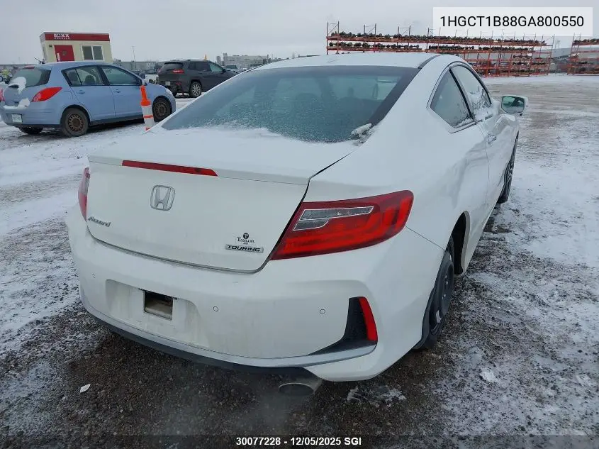 1HGCT1B88GA800550 2016 Honda Accord Exl