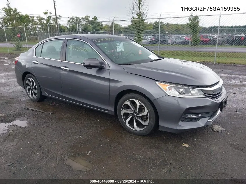 2016 Honda Accord Ex VIN: 1HGCR2F76GA159985 Lot: 40449000