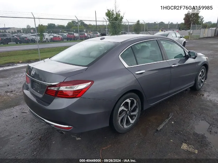 1HGCR2F76GA159985 2016 Honda Accord Ex