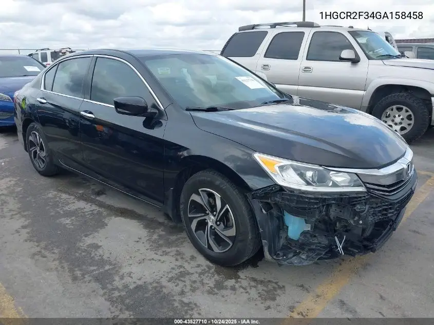 1HGCR2F34GA158458 2016 Honda Accord Lx