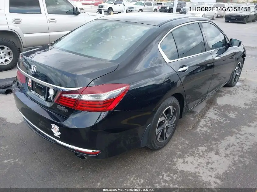 1HGCR2F34GA158458 2016 Honda Accord Lx