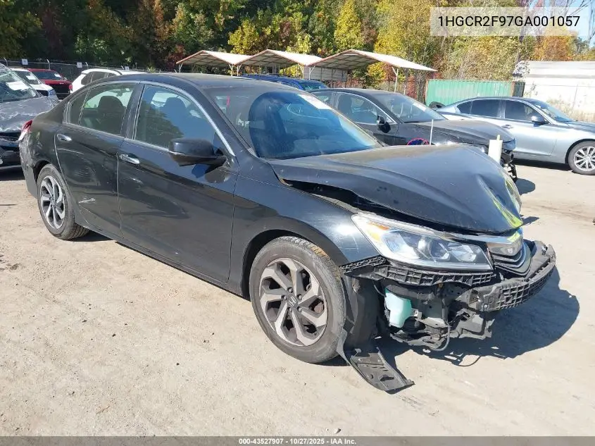 1HGCR2F97GA001057 2016 Honda Accord Ex-L