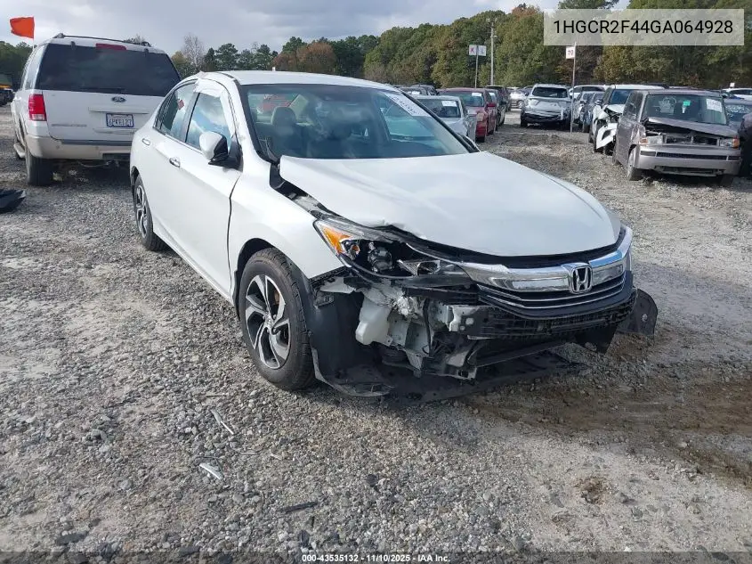 1HGCR2F44GA064928 2016 Honda Accord Lx