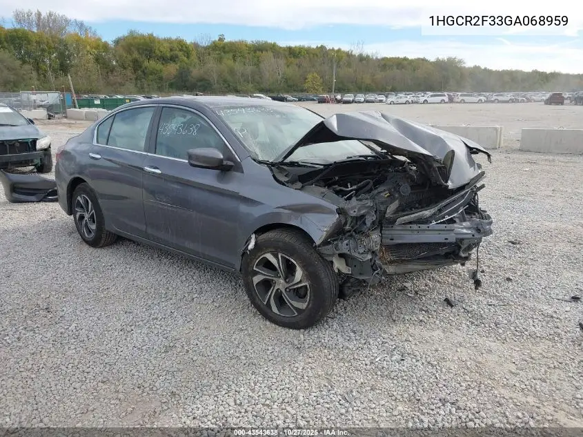 1HGCR2F33GA068959 2016 Honda Accord Lx