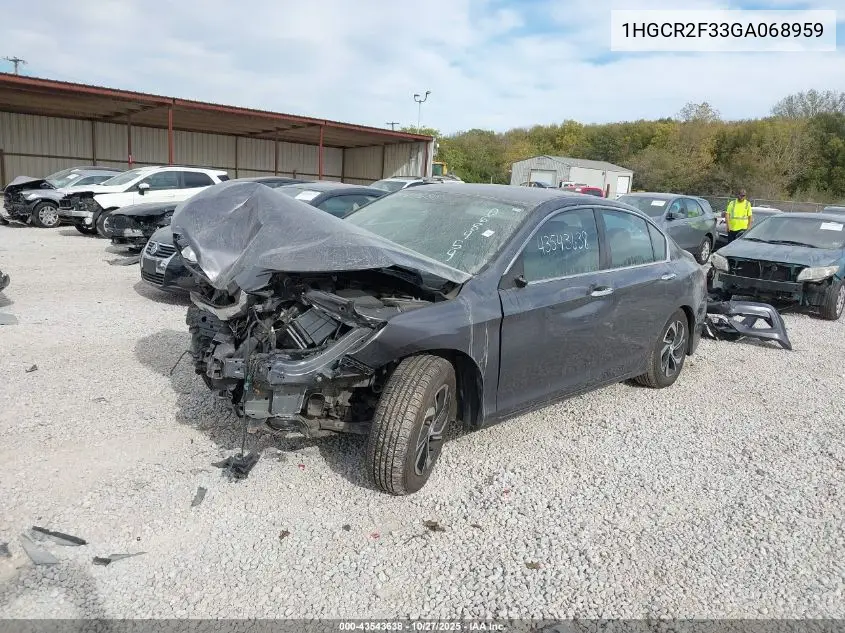 1HGCR2F33GA068959 2016 Honda Accord Lx