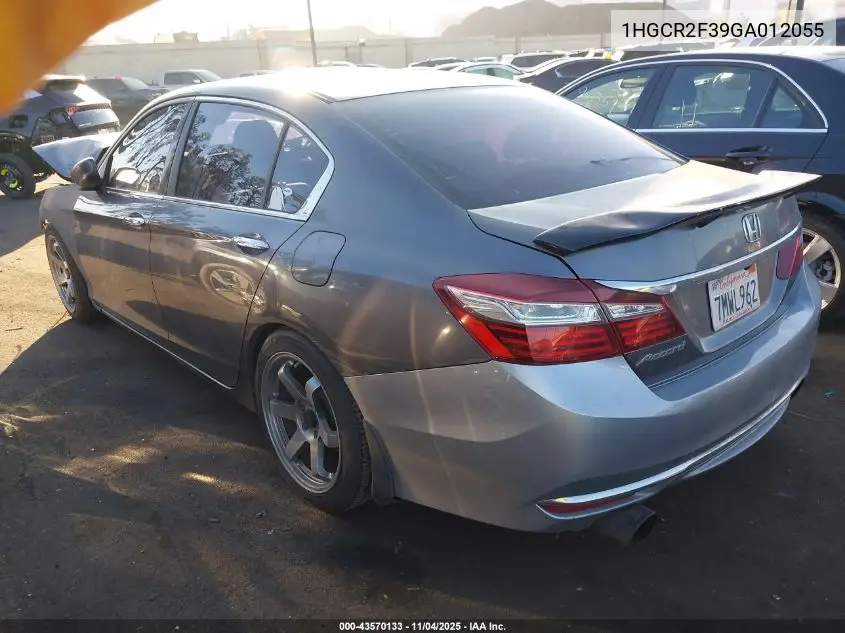 1HGCR2F39GA012055 2016 Honda Accord Lx