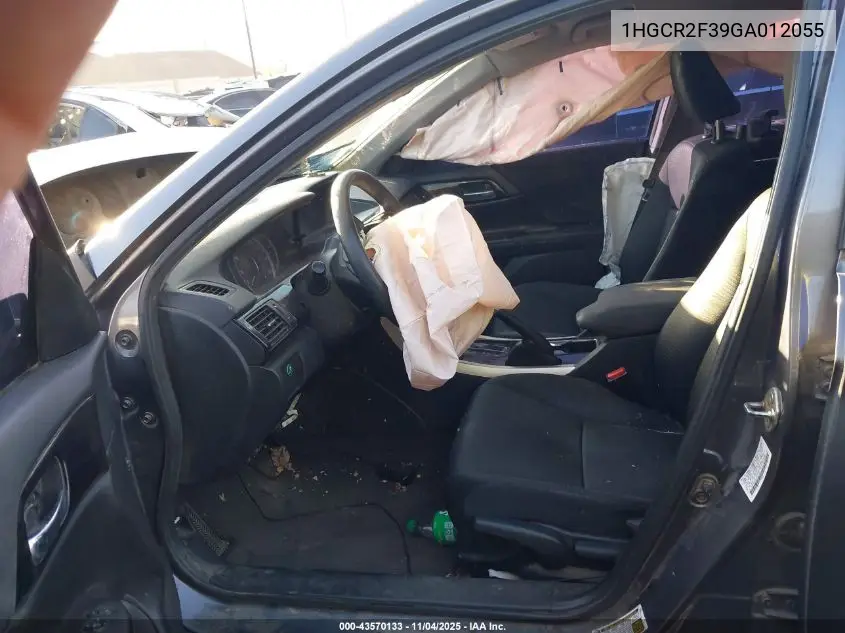 1HGCR2F39GA012055 2016 Honda Accord Lx
