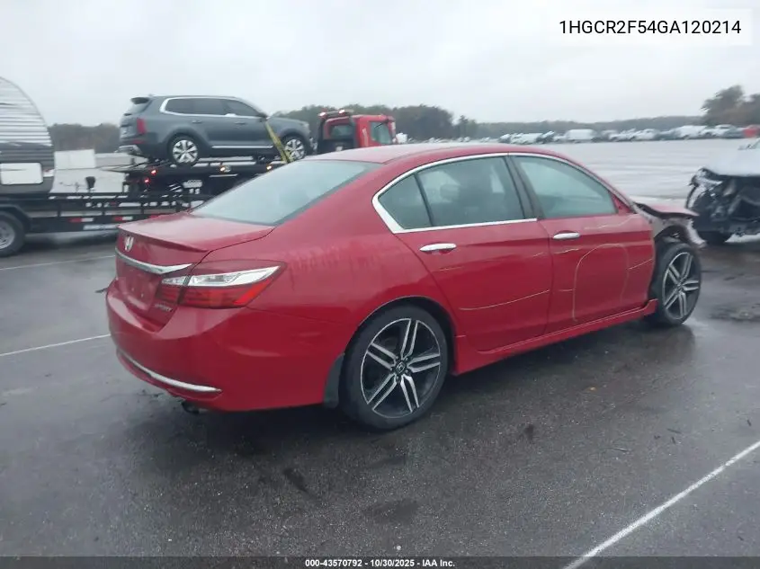 1HGCR2F54GA120214 2016 Honda Accord Sport