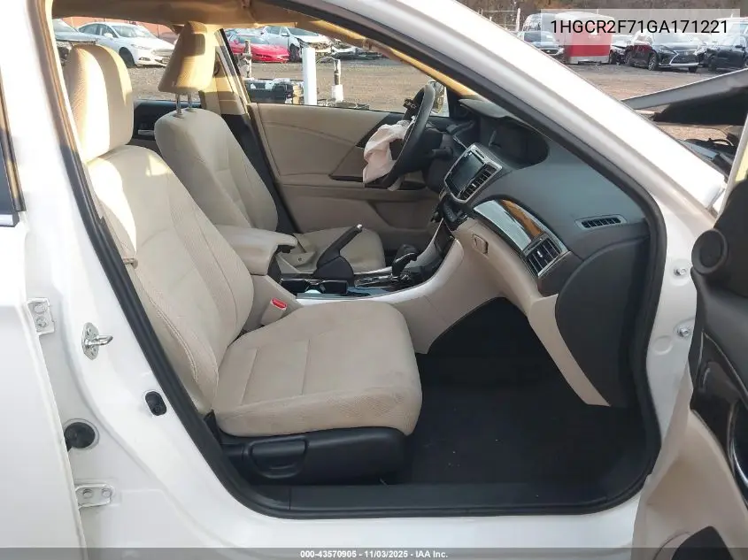 1HGCR2F71GA171221 2016 Honda Accord Ex
