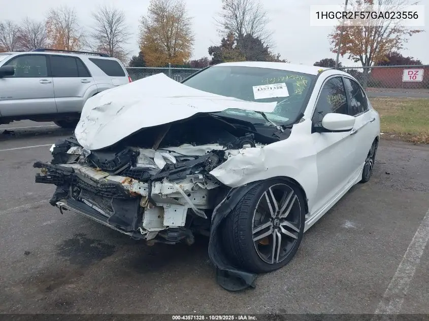 1HGCR2F57GA023556 2016 Honda Accord Sport