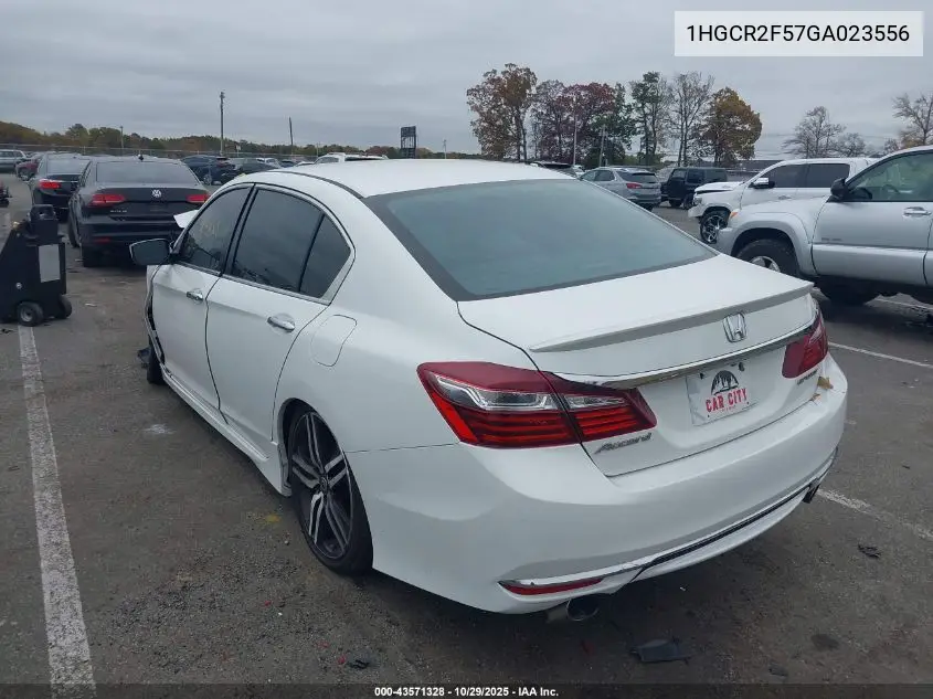 1HGCR2F57GA023556 2016 Honda Accord Sport