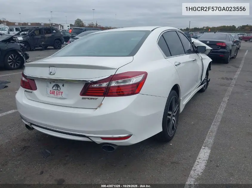 1HGCR2F57GA023556 2016 Honda Accord Sport