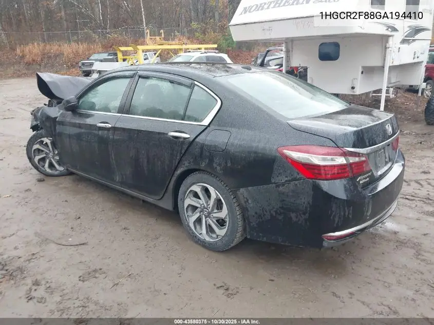 1HGCR2F88GA194410 2016 Honda Accord Ex-L