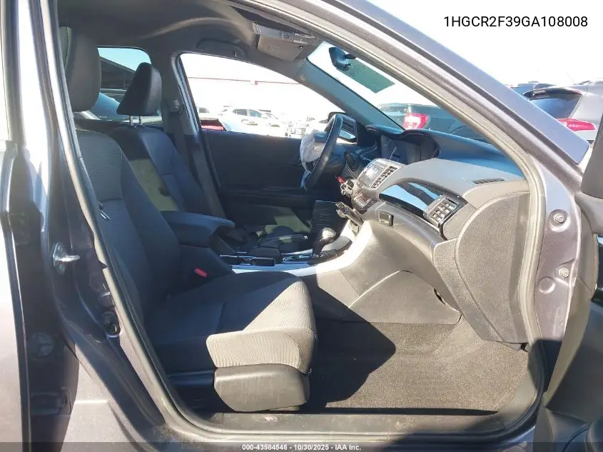1HGCR2F39GA108008 2016 Honda Accord Lx