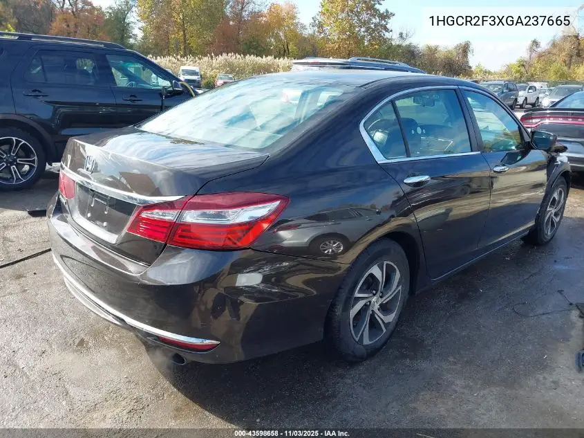 1HGCR2F3XGA237665 2016 Honda Accord Lx