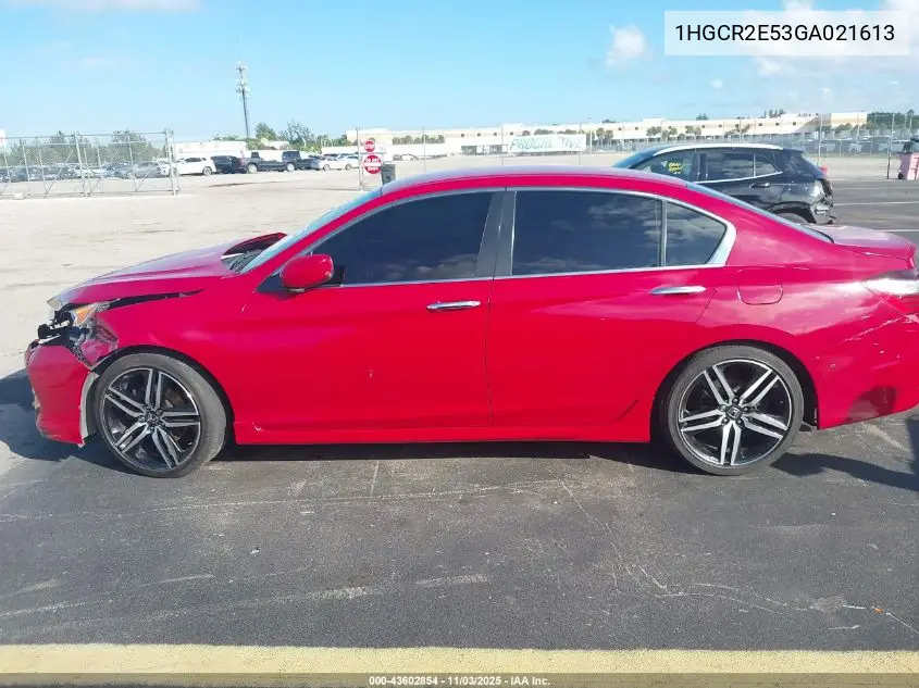 1HGCR2E53GA021613 2016 Honda Accord Sport