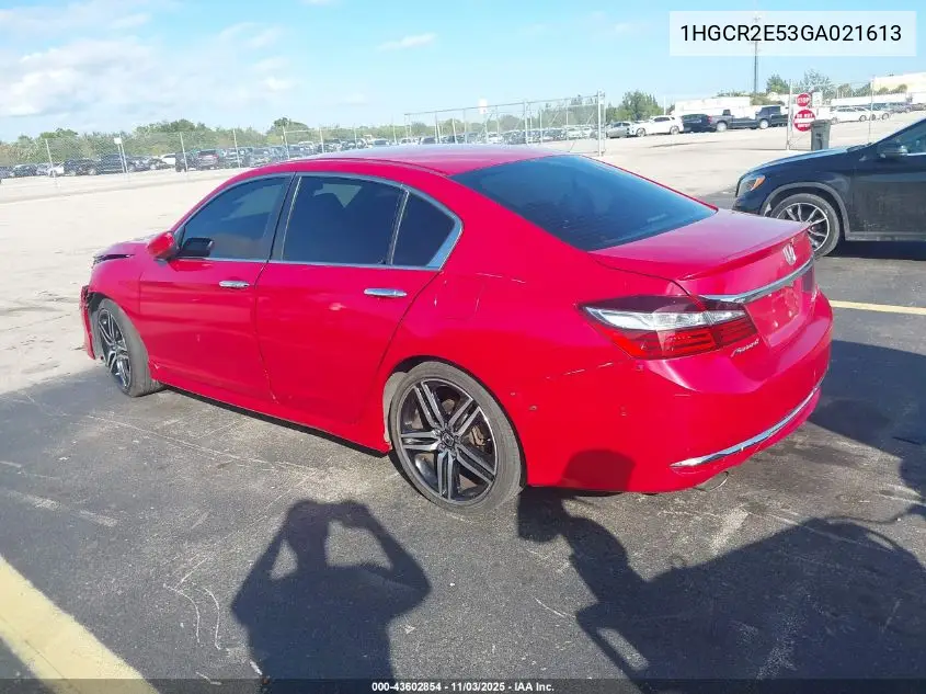 1HGCR2E53GA021613 2016 Honda Accord Sport