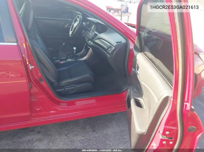 1HGCR2E53GA021613 2016 Honda Accord Sport