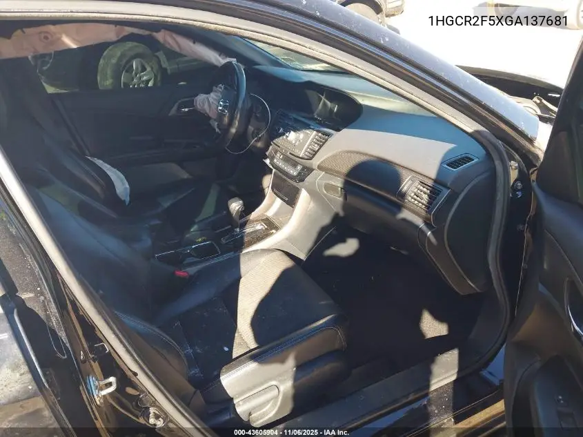 1HGCR2F5XGA137681 2016 Honda Accord Sport