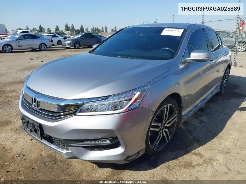 1HGCR3F9XGA025889 2016 Honda Accord Touring
