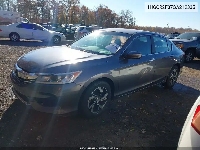 1HGCR2F37GA212335 2016 Honda Accord Lx