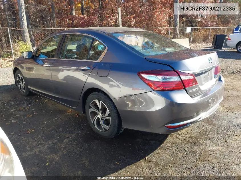 1HGCR2F37GA212335 2016 Honda Accord Lx