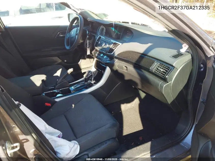 1HGCR2F37GA212335 2016 Honda Accord Lx