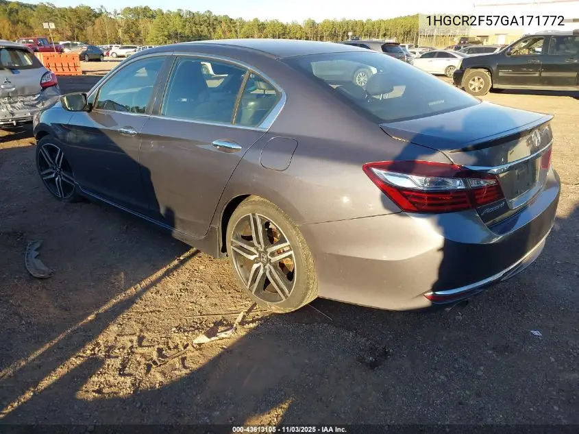 1HGCR2F57GA171772 2016 Honda Accord Sport