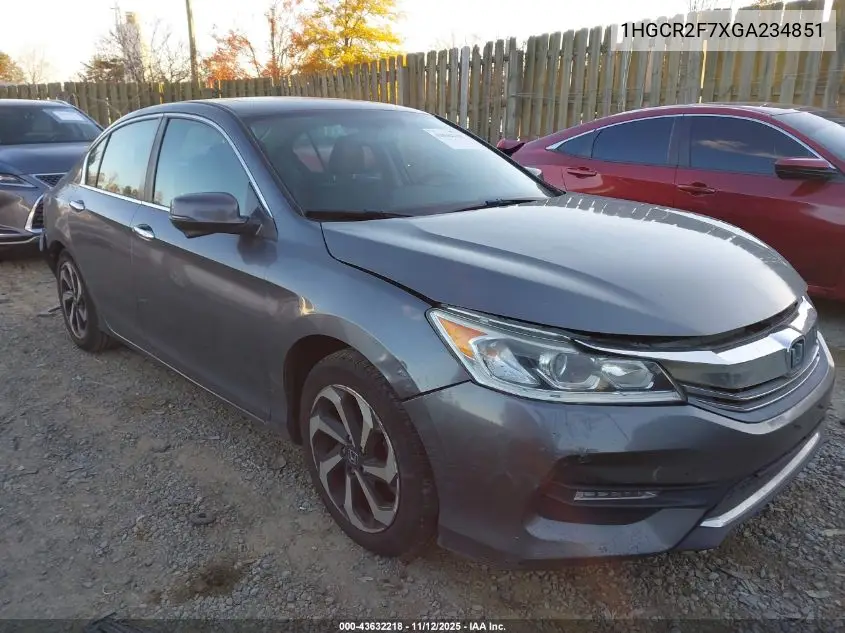 1HGCR2F7XGA234851 2016 Honda Accord Ex