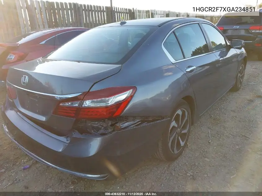 1HGCR2F7XGA234851 2016 Honda Accord Ex
