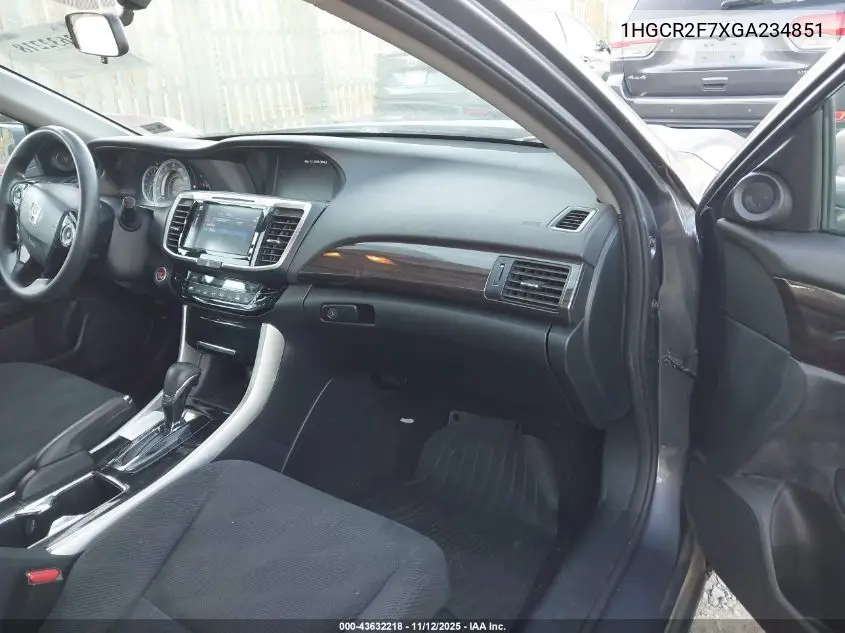 1HGCR2F7XGA234851 2016 Honda Accord Ex