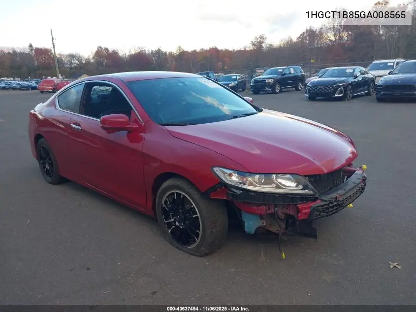 1HGCT1B85GA008565 2016 Honda Accord Ex-L