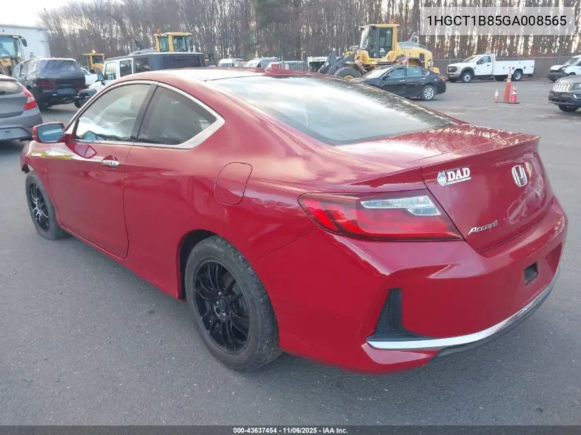 1HGCT1B85GA008565 2016 Honda Accord Ex-L