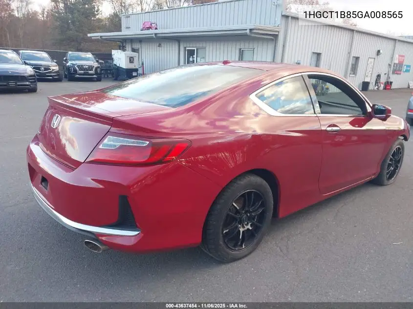 1HGCT1B85GA008565 2016 Honda Accord Ex-L