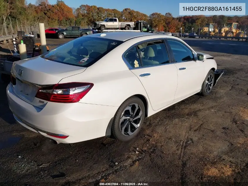 1HGCR2F88GA161455 2016 Honda Accord Ex-L
