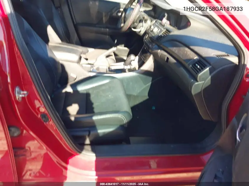1HGCR2F58GA187933 2016 Honda Accord Sport