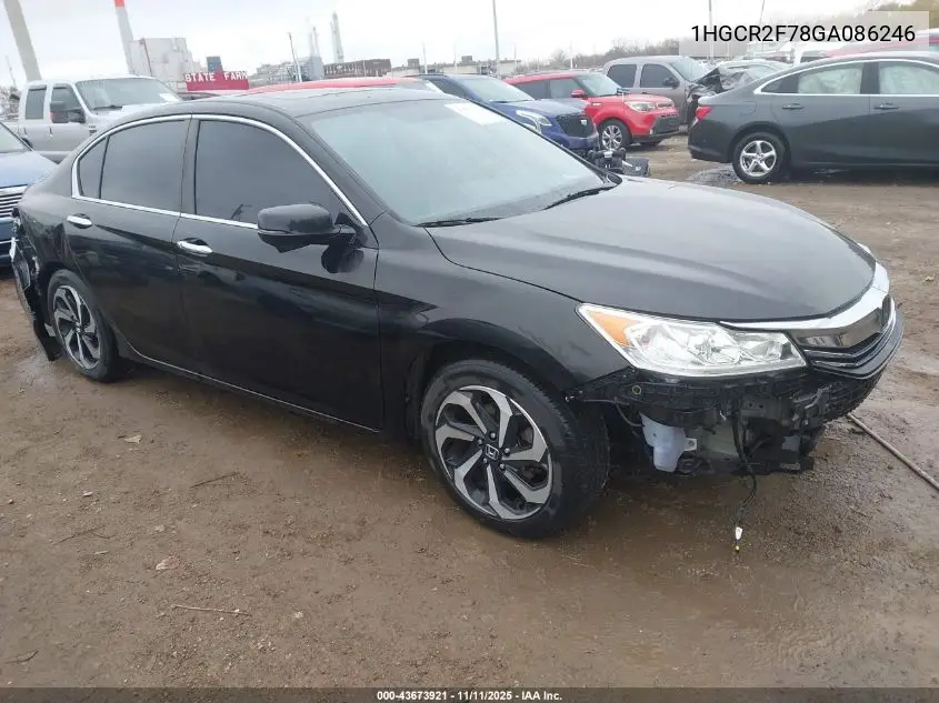 1HGCR2F78GA086246 2016 Honda Accord Ex