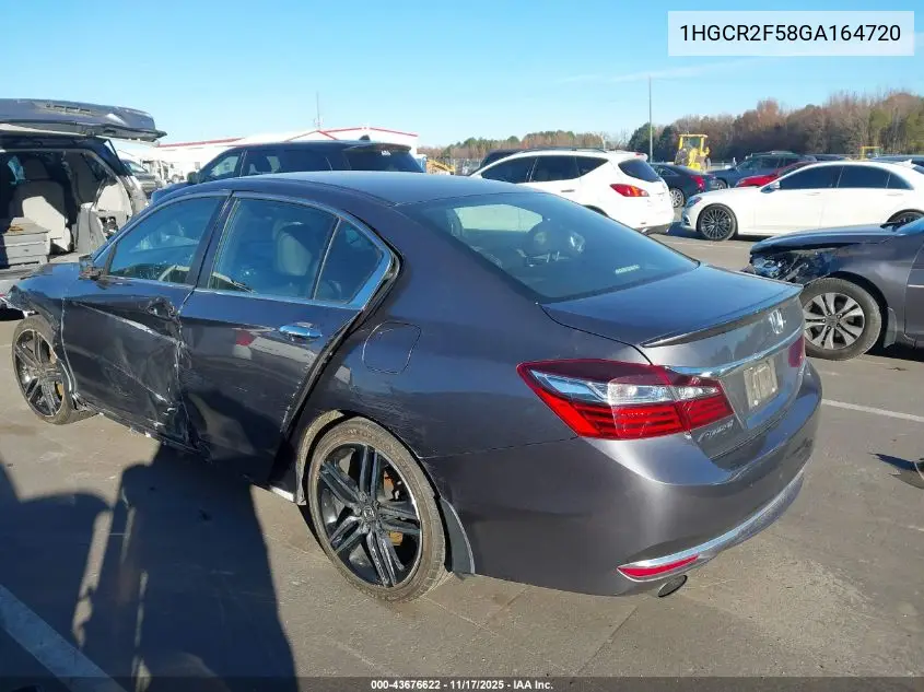 1HGCR2F58GA164720 2016 Honda Accord Sport