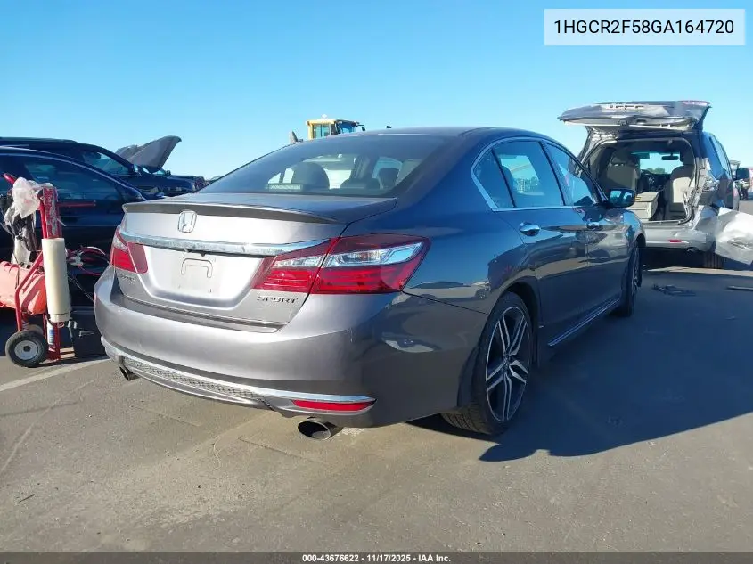 1HGCR2F58GA164720 2016 Honda Accord Sport