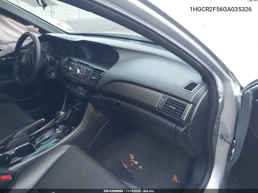 1HGCR2F56GA035326 2016 Honda Accord Sport