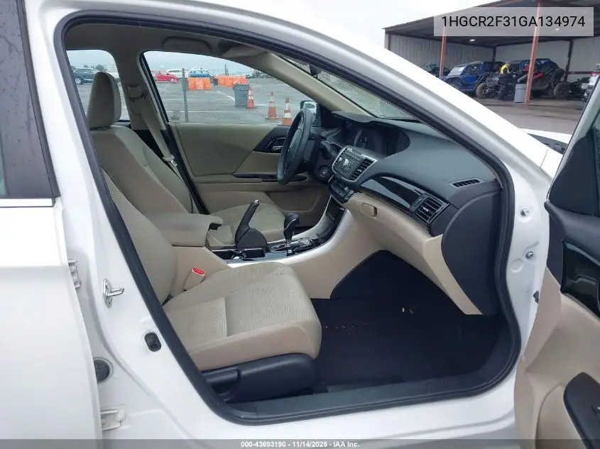 1HGCR2F31GA134974 2016 Honda Accord Lx