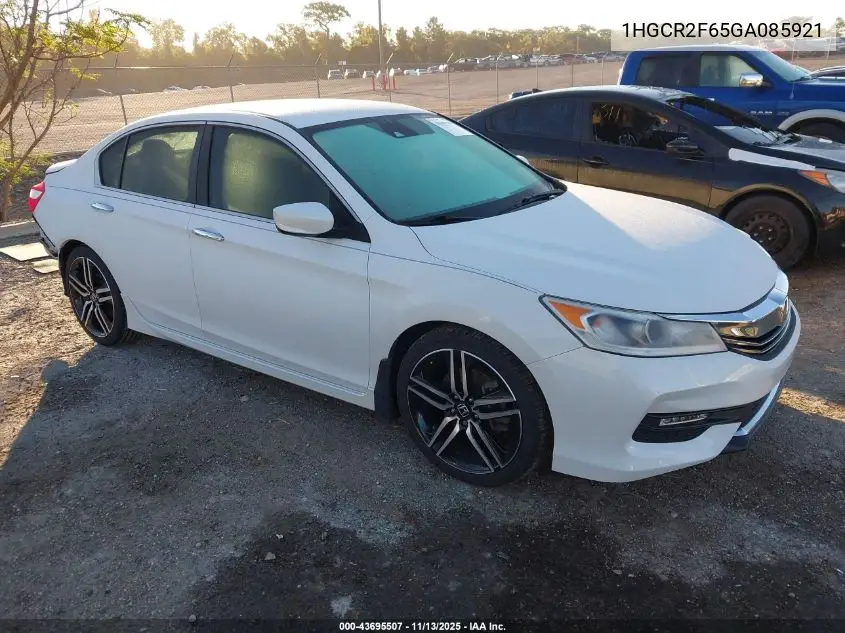 1HGCR2F65GA085921 2016 Honda Accord Sport