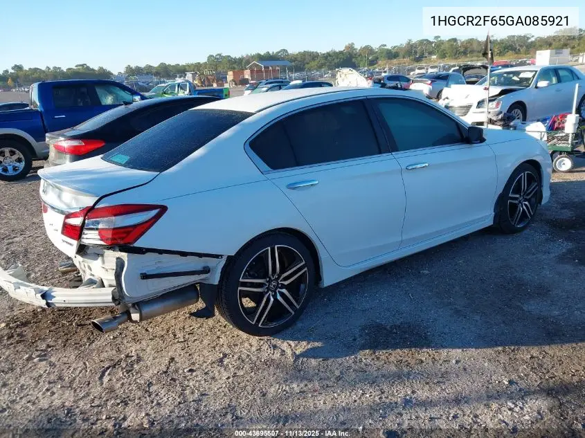 1HGCR2F65GA085921 2016 Honda Accord Sport