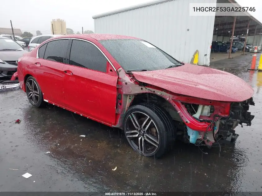 1HGCR2F53GA225746 2016 Honda Accord Sport