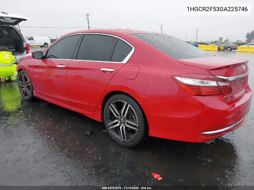 1HGCR2F53GA225746 2016 Honda Accord Sport